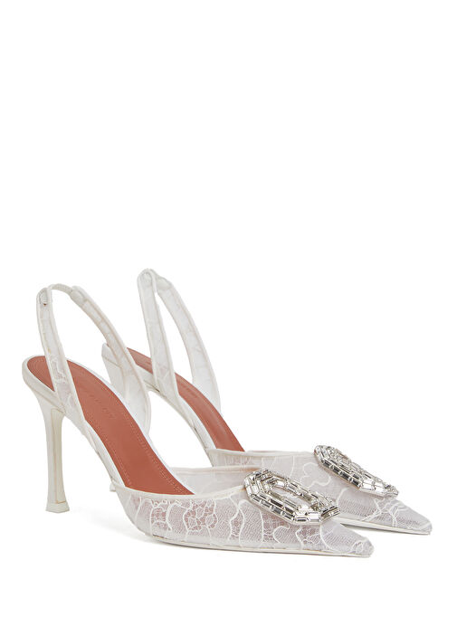 Amina Muaddi Topuklu Ayakkabı - Görsel 3