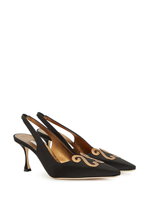 Durbar Siyah Topuklu Ayakkabı - Görsel 3