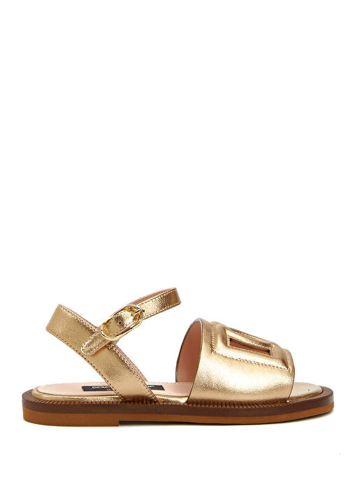 Çok Renkli Kız Çocuk Deri Sandalet - Görsel 2