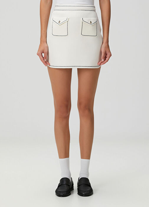 Maje - Joussaillon Ecru Mini Skirt
