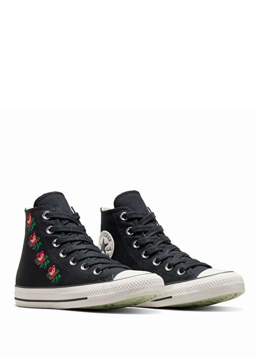 Chuck Taylor All Star Siyah Kadın Sneaker - Görsel 3