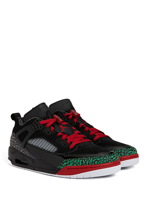 Jordan Spizike Low Siyah Gri Erkek Deri Sneaker - Görsel 3