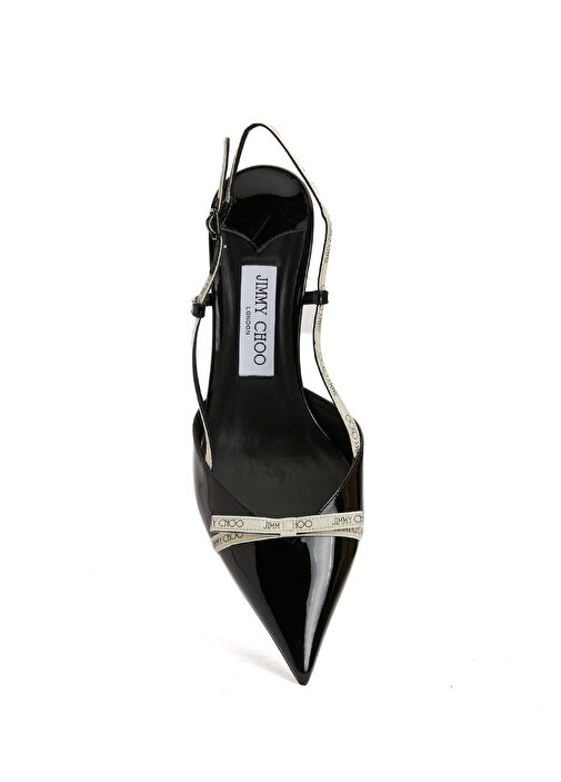 Camila Siyah Deri Topuklu Ayakkabı - Görsel 5