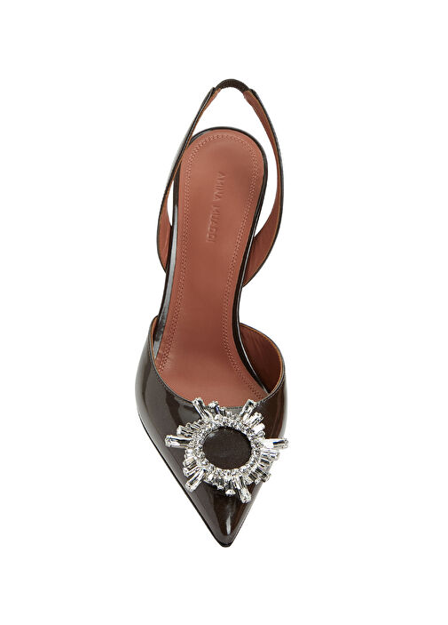 Begum Kahverengi Deri Topuklu Ayakkabı - Görsel 5