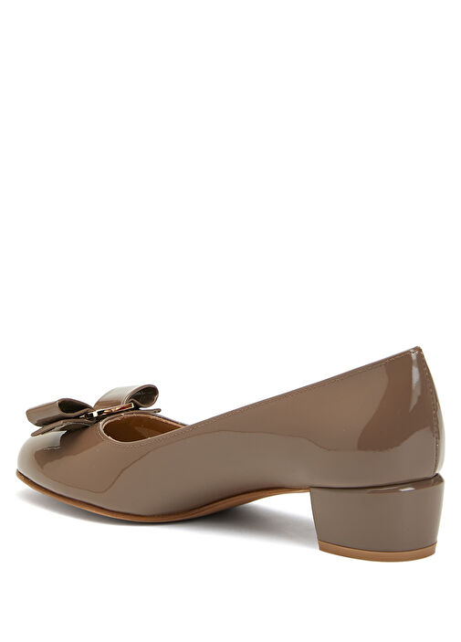 Vara Kahverengi Deri Topuklu Ayakkabı - Görsel 4