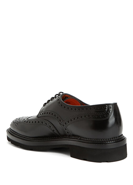 Siyah Erkek Deri Ayakkabı - Görsel 4