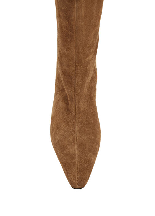 Tütün Kadın Süet Çizme - Görsel 5