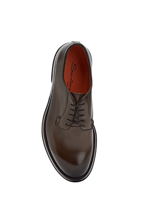 Kahverengi Bej Erkek Deri Ayakkabı - Görsel 5