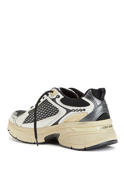 Siyah Beyaz Kadın Sneaker - Görsel 4