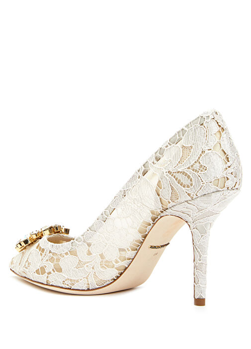 Rainbow Kırık Beyaz Stiletto - Görsel 4