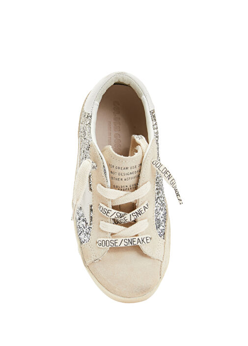 Super Star Bej Unisex Çocuk Deri Sneaker - Görsel 5