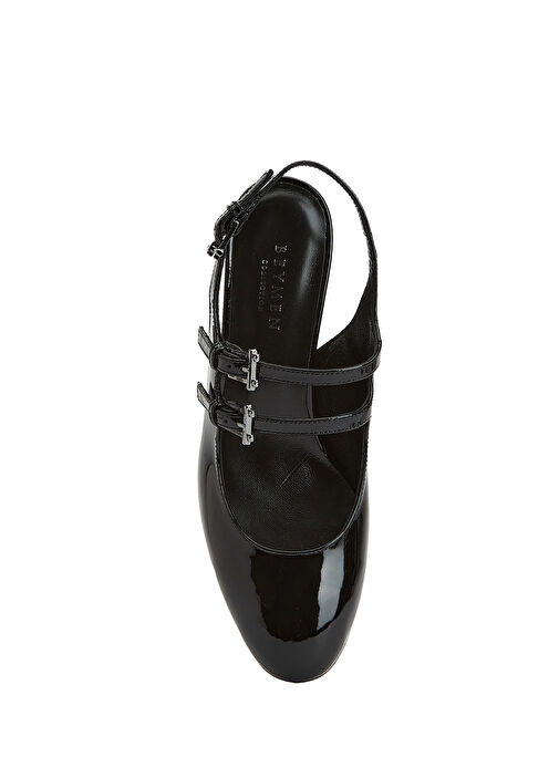 Siyah Kadın Deri Ayakkabı - Görsel 5