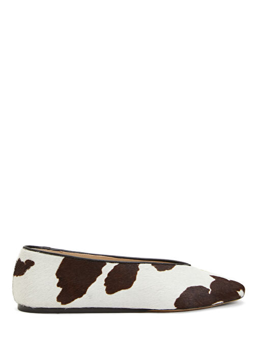 Kahverengi Beyaz Deri Babet - Görsel 2