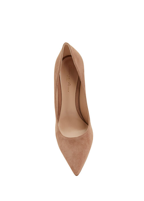 Gianvito 85 Bej Süet Stiletto - Görsel 5