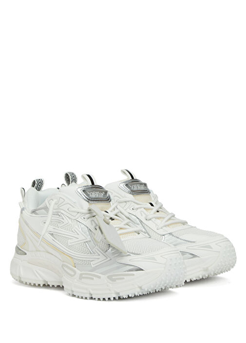 Beyaz File Dokulu Erkek Sneaker - Görsel 3