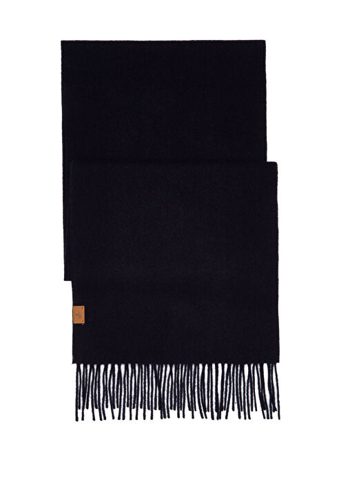 Lacivert Erkek Yün Atkı