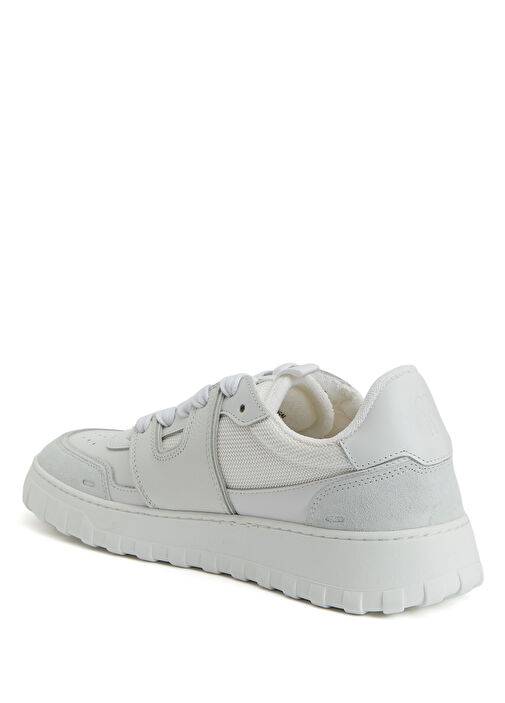 Beyaz Erkek Deri Sneaker - Görsel 4