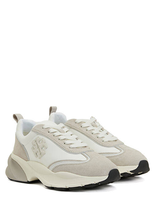 Good Luck Beyaz Ekru Kadın Deri Sneaker - Görsel 3