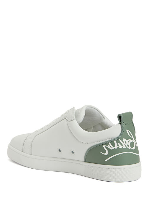 Fun Louis Junior Beyaz Yeşil Erkek Deri Sneaker - Görsel 4