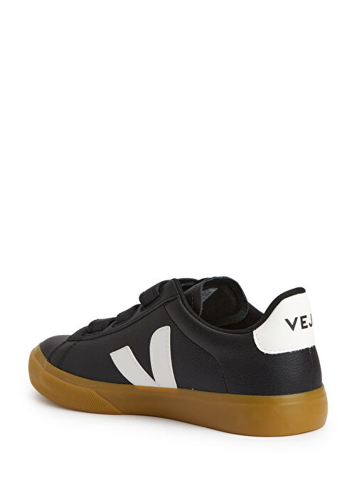 Recife Logo Chromefree Siyah Kadın Deri Sneaker - Görsel 4