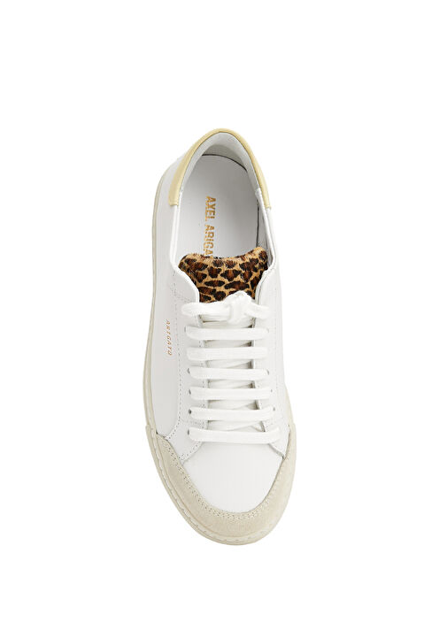 Clean 90 Triple Beyaz Sarı Kadın Deri Sneaker - Görsel 5