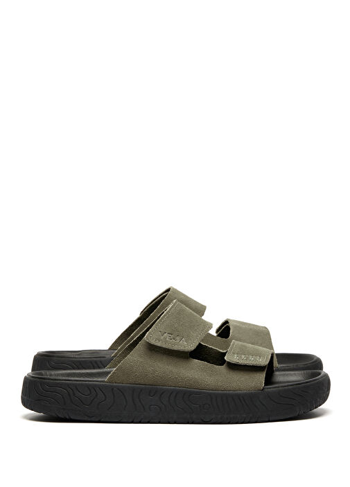 Etna Haki Kadın Süet Terlik - Görsel 5