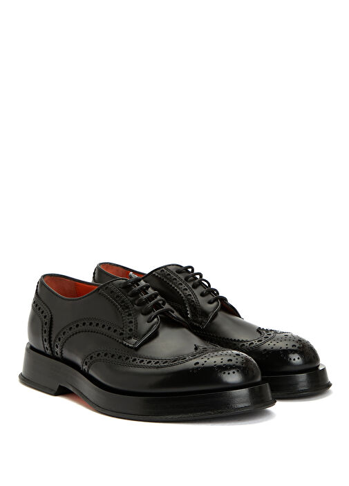 Siyah Erkek Deri Ayakkabı - Görsel 3