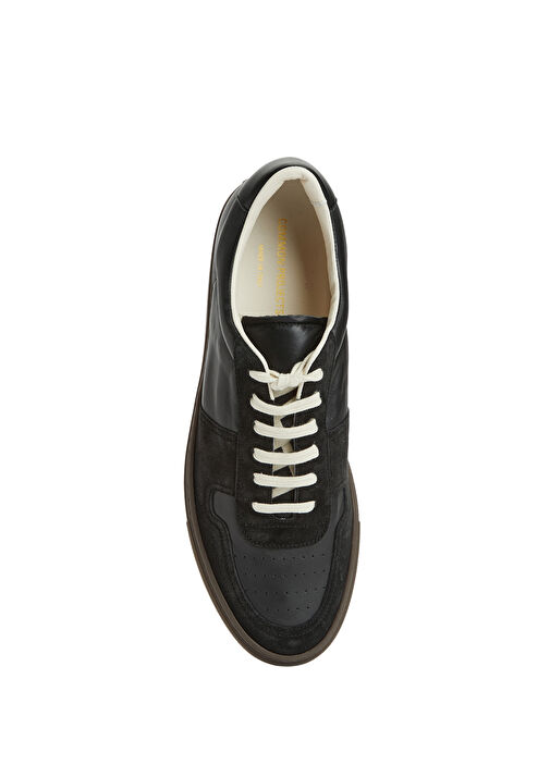 Siyah Erkek Deri Sneaker - Görsel 5