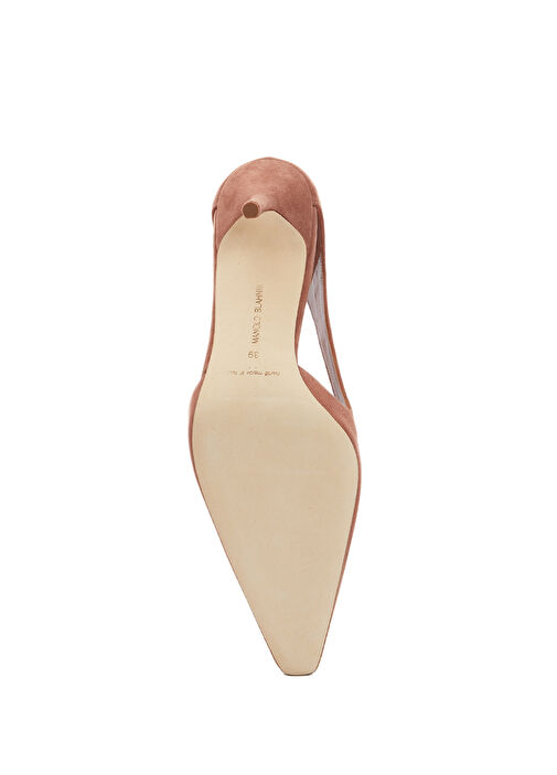 Boukefalos Açık Kahverengi Süet Stiletto - Görsel 6