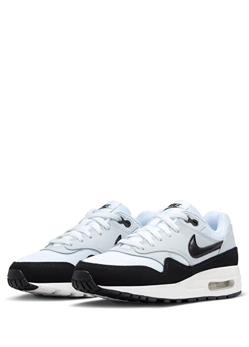 Air Max 1 Siyah Beyaz Erkek Çocuk Deri Sneaker - Görsel 4