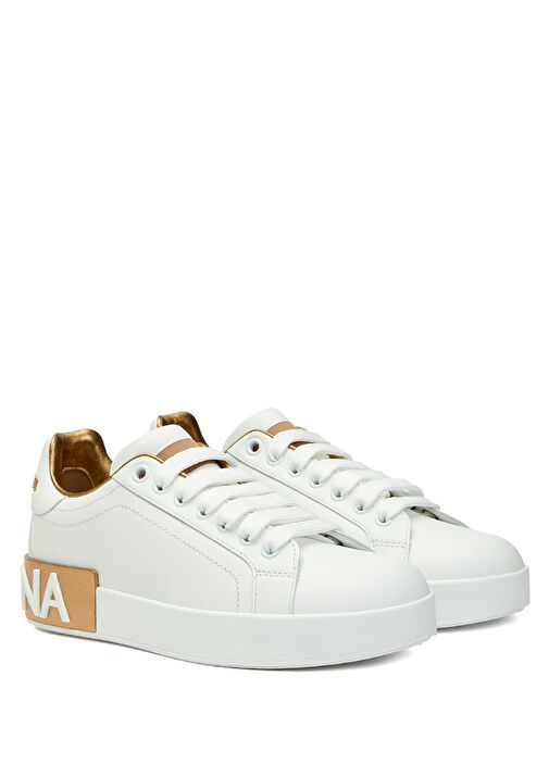 Portofino Beyaz Kadın Deri Sneaker - Görsel 3