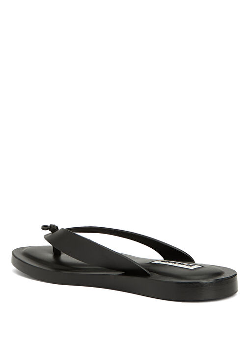 Siyah Kadın Deri Terlik - Görsel 4