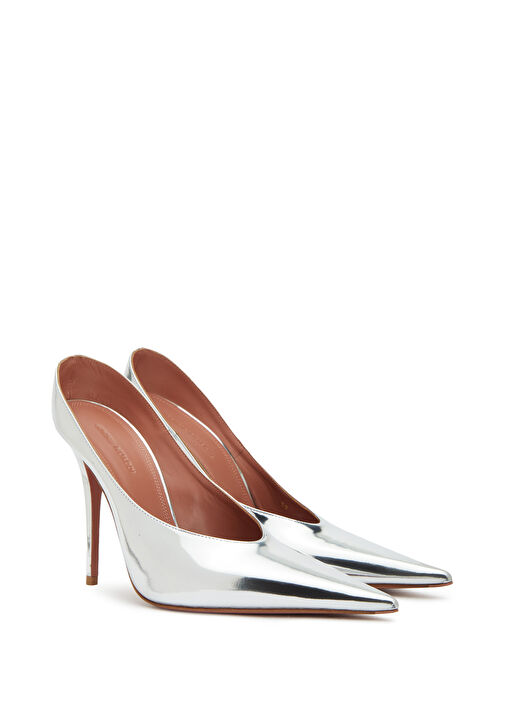 Amina Muaddi Amina Muaddi Gümüş TERLİK Sandalet & Terlik | Beymen Gümüş - 3. görsel