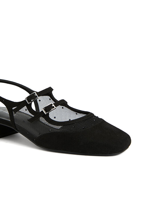 Siyah Tül Detaylı Babet - Görsel 7