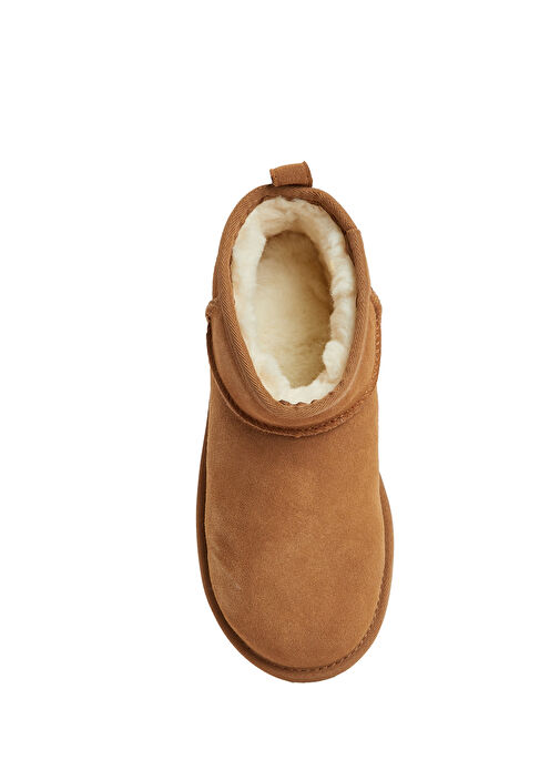 Classic Ultra Mini Platform Taba Çocuk Deri Bot - Görsel 5