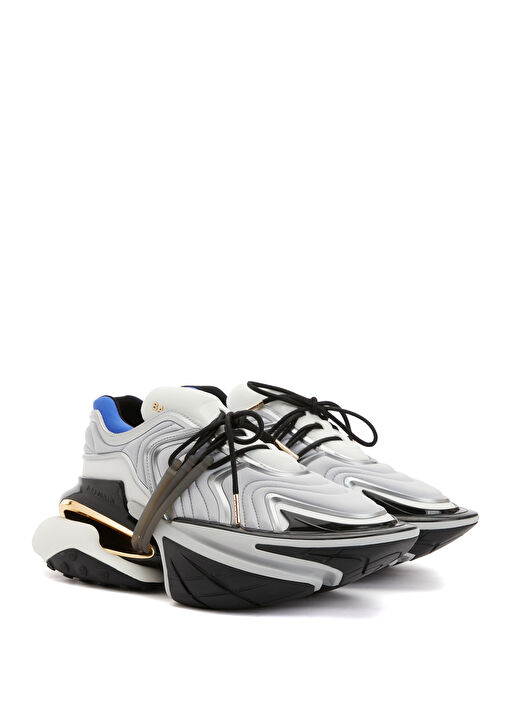 Unicorn Wave Neoprene Gri Mavi Erkek Sneaker - Görsel 3