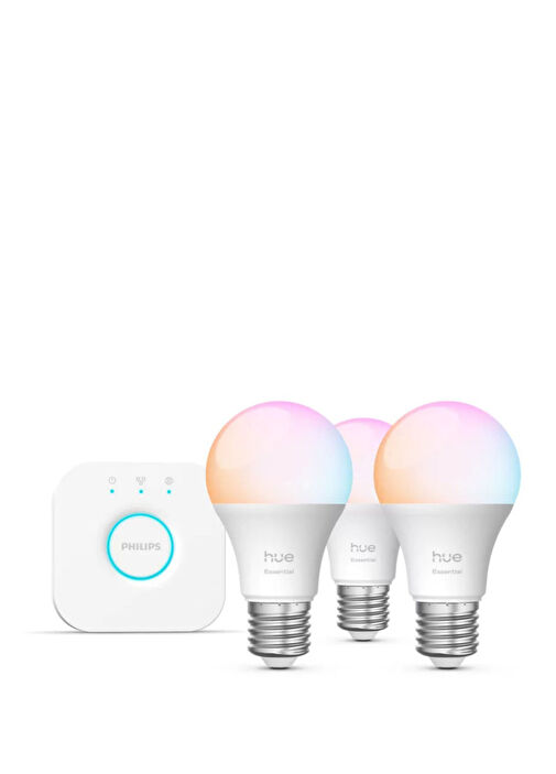 Philips Hue Color 806lm 3個セット Philips - Hue Essential 3'lü 806 Lümen Ampul Akıllı Aydınlatma