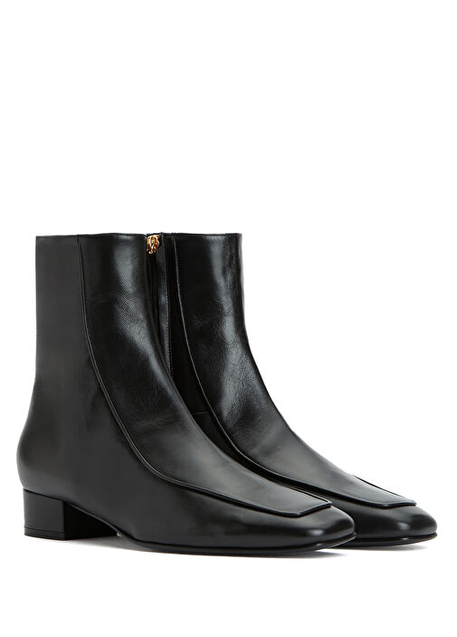 Shadow Siyah Kadın Deri Bot - Görsel 3