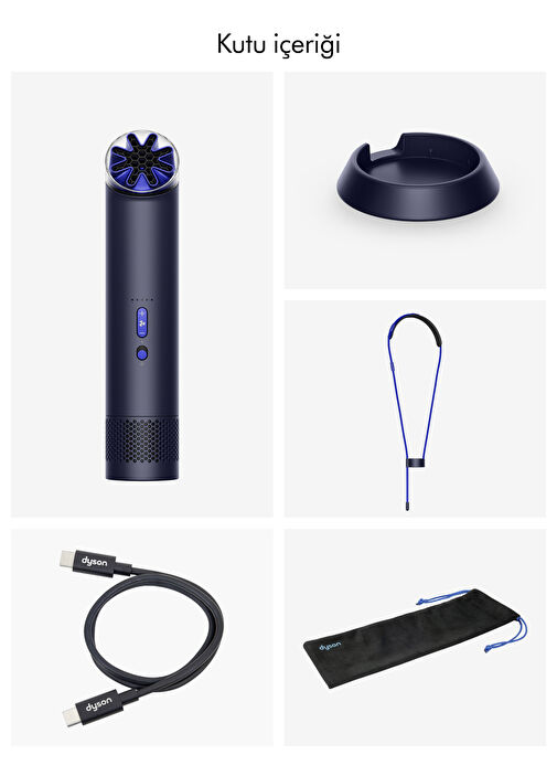 Dyson - HushJet™ Ink/Cobalt Mini Cool Fan - Gri