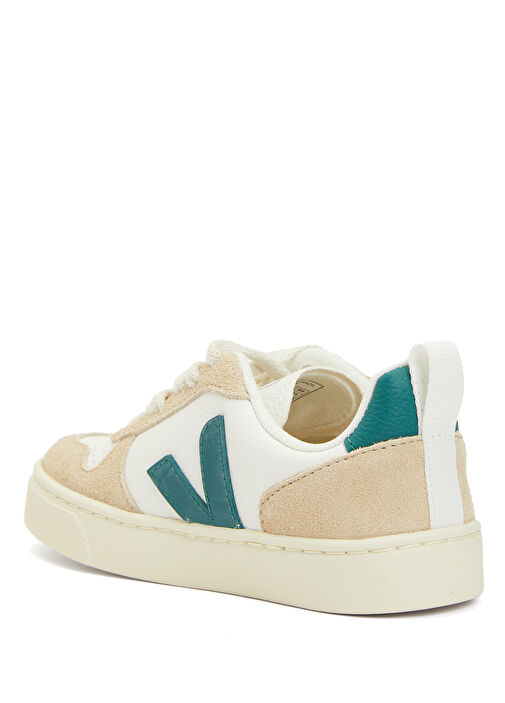 Small V-10 Laces Beyaz Deri Unisex Çocuk Sneaker - Görsel 4