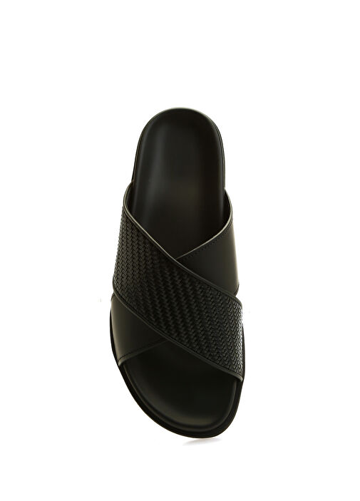 Siyah Erkek Deri Terlik - Görsel 5