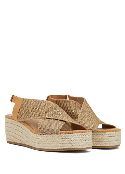 Kahverengi Kadın Hasır Espadril - Görsel 3