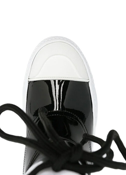 Siyah Logolu Kadın Yağmur Çizmesi - Görsel 5