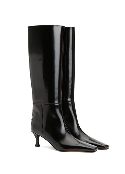 Siyah Kadın Deri Çizme - Görsel 3