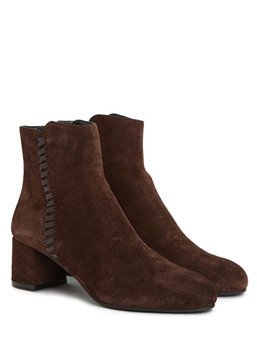 Kahverengi Kadın Deri Bot - Görsel 3