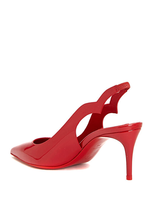 Hot Chick Kırmızı Rugan Deri Topuklu Ayakkabı - Görsel 4