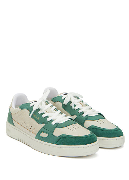 Açık Yeşil Erkek Deri Sneaker - Görsel 3