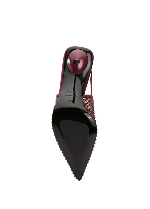 Bordo Topuklu Ayakkabı - Görsel 6