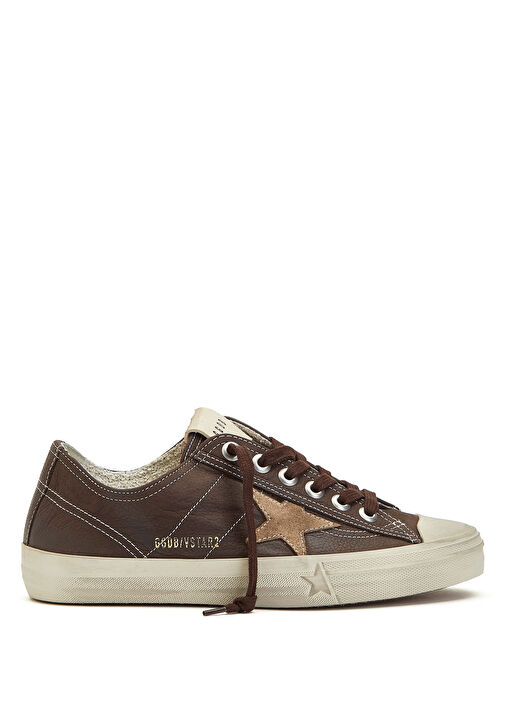 V-Star Kahverengi Kadın Deri Sneaker