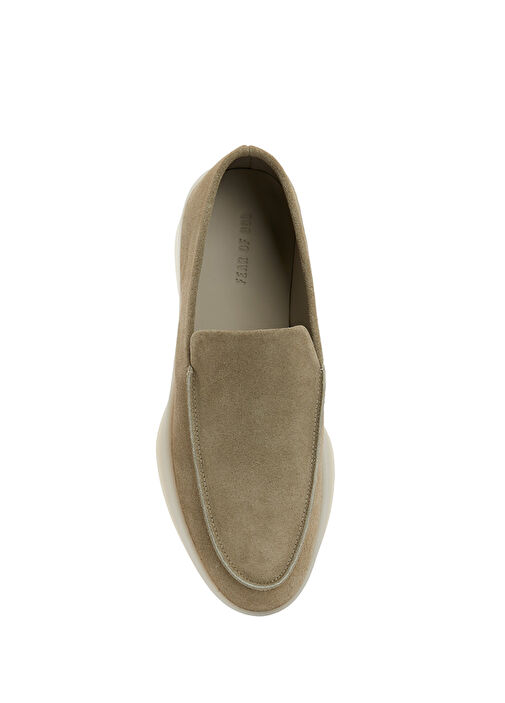 Koyu Bej Erkek Deri Loafer - Görsel 5